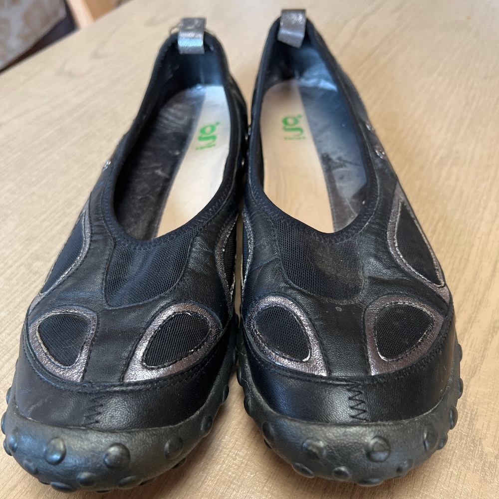 Nike LR8 g series black slip on leather shoe